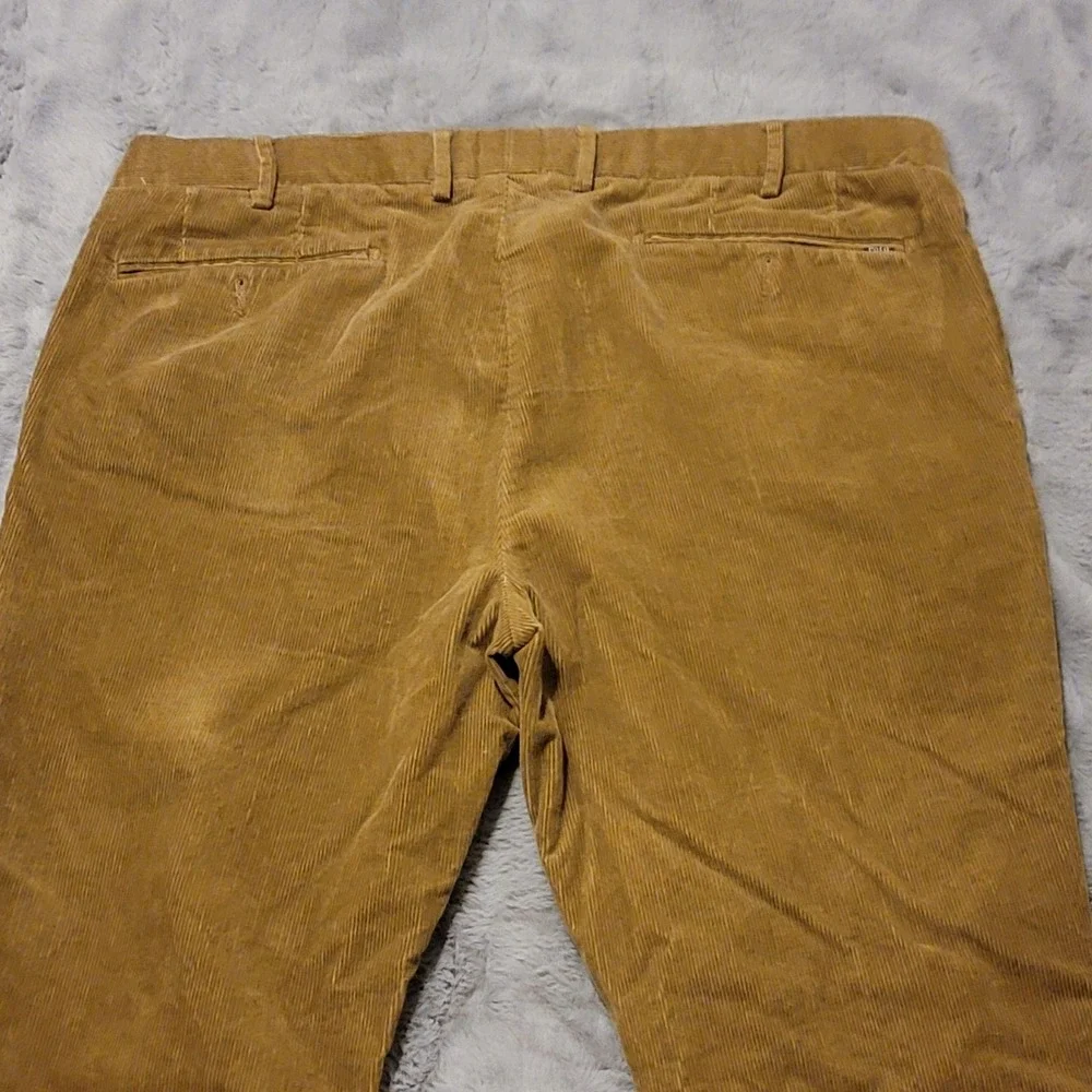 Polo Ralph Lauren Pants Mens 38x29 (Fit 36x28) Brown Corduroy Slim Stretch Chino